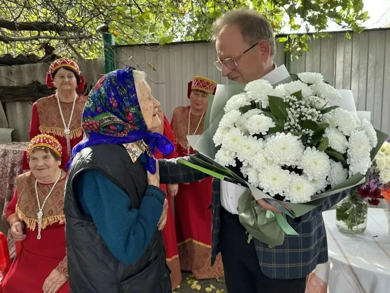 Жительница Валуйского округа Татьяна Даниловна Стёпкина из села Колосково отметила 100-...