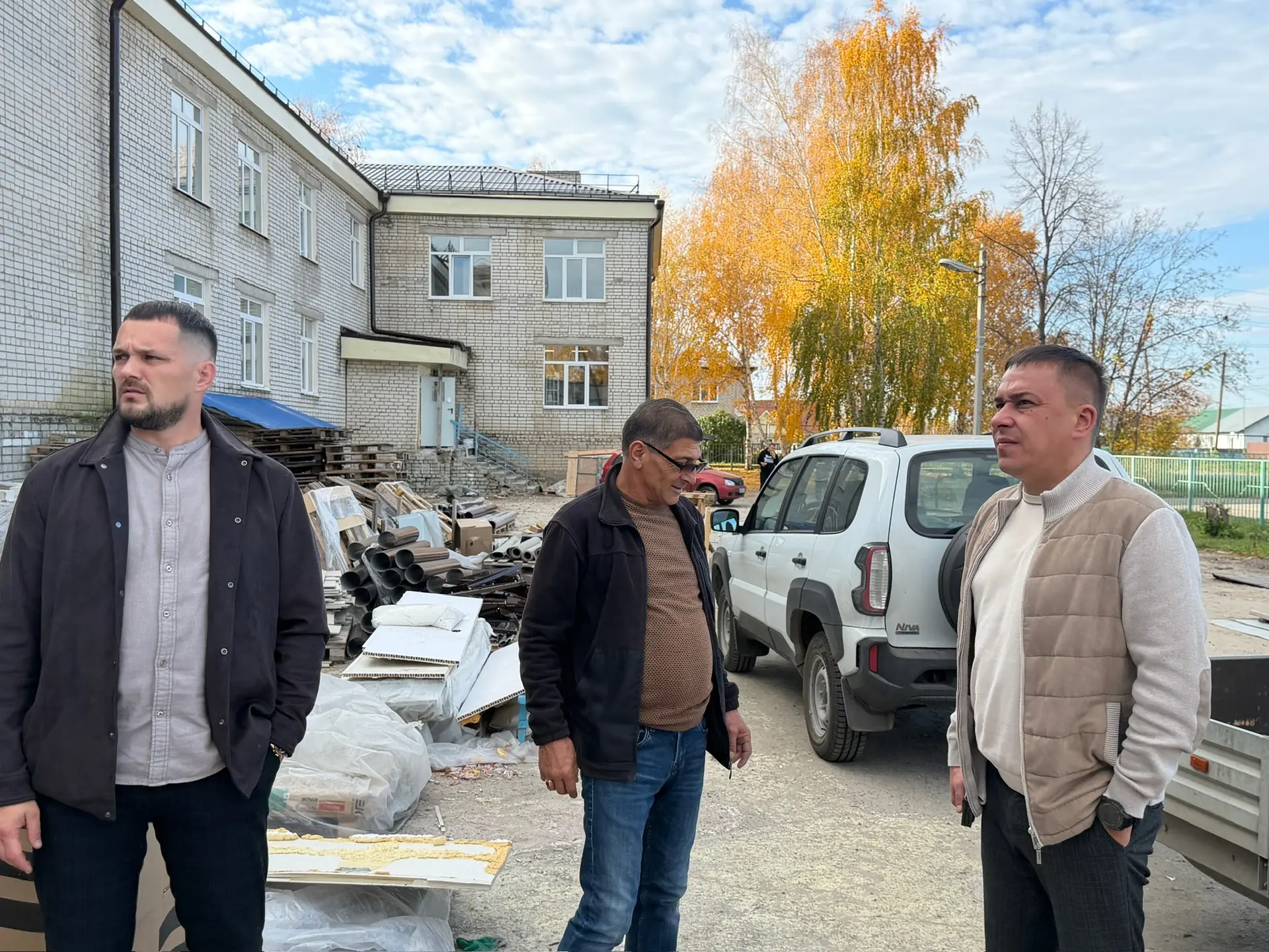 Рабочий выезд в Старомайнский район.