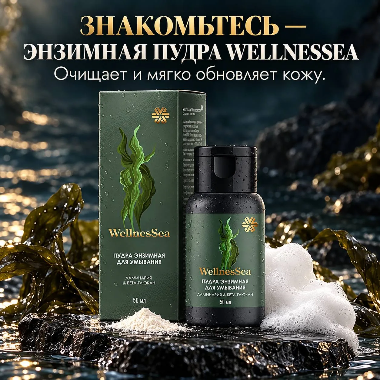 ЗНАКОМЬТЕСЬ — НОВАЯ ЭНЗИМНАЯ ПУДРА WELLNESSEA 🌊