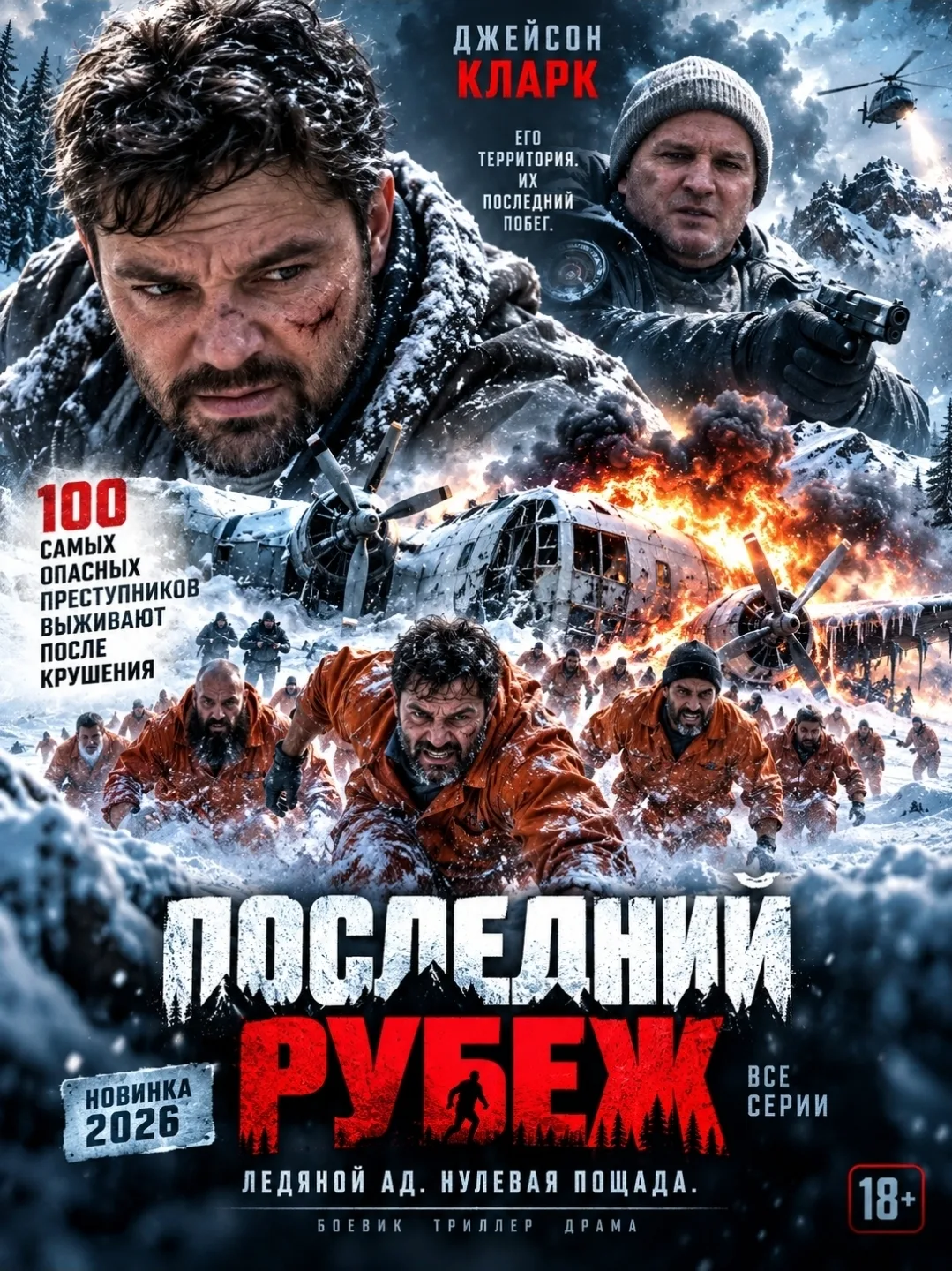 ❄✈100 Cамыx oпаcныx преcтyпников выживaют в ЛЕДЯHОМ AДУ, поcлe нe yдaчногo пoбегa.