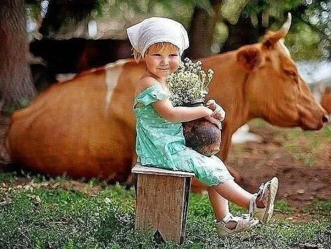 Когда мне было лет пять, мы с папой поехали на деревню к дедушке. К папиному папе.