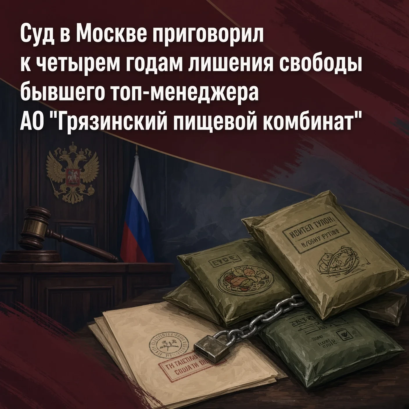 Суд в Москве приговорил к четырем годам лишения свободы бывшего топ-менеджера АО "Грязи...