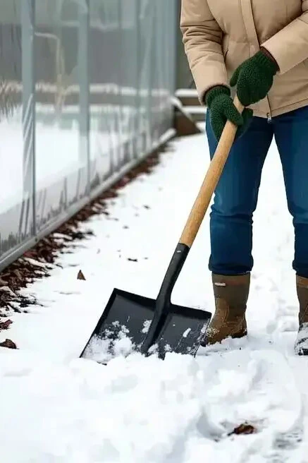 Зачем в теплицу накидывать снег зимой?