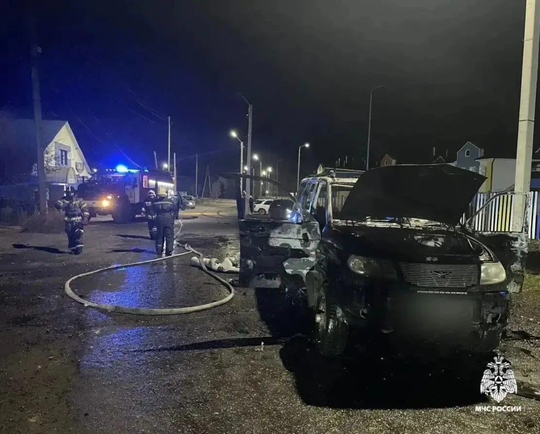 Двое мужчин пострадали при возгорании автомобиля на севере Бурятии😱