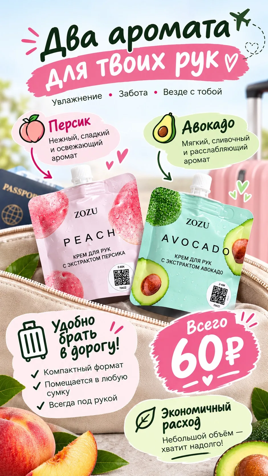 Удобные крошки! Взять с собой в дорогу или просто в сумку, чтобы обновлять в течение дн...