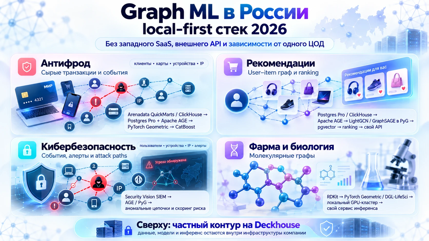 Graph ML в бизнесе: актуальные стеки в 2026 году