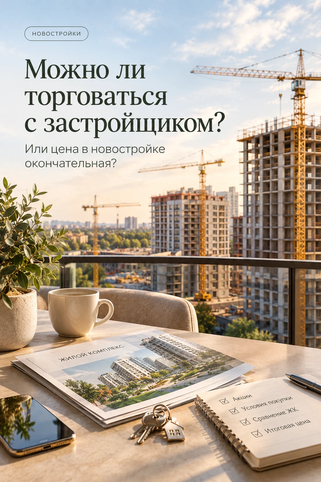 Можно ли торговаться с застройщиком или цена в новостройке окончательная? 💰