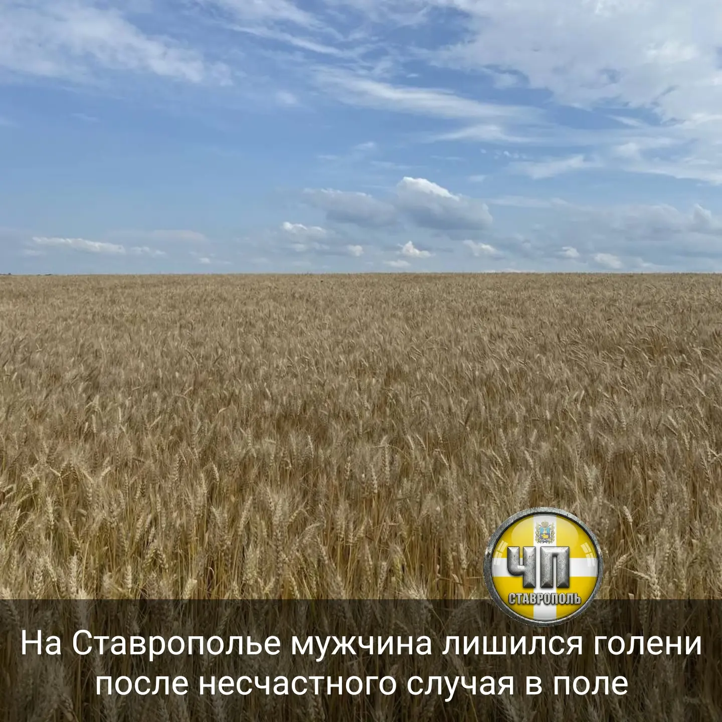 ⚡44-летний работник сельхозпредприятия попал ногой в жатку. Травма оказалась настолько ...