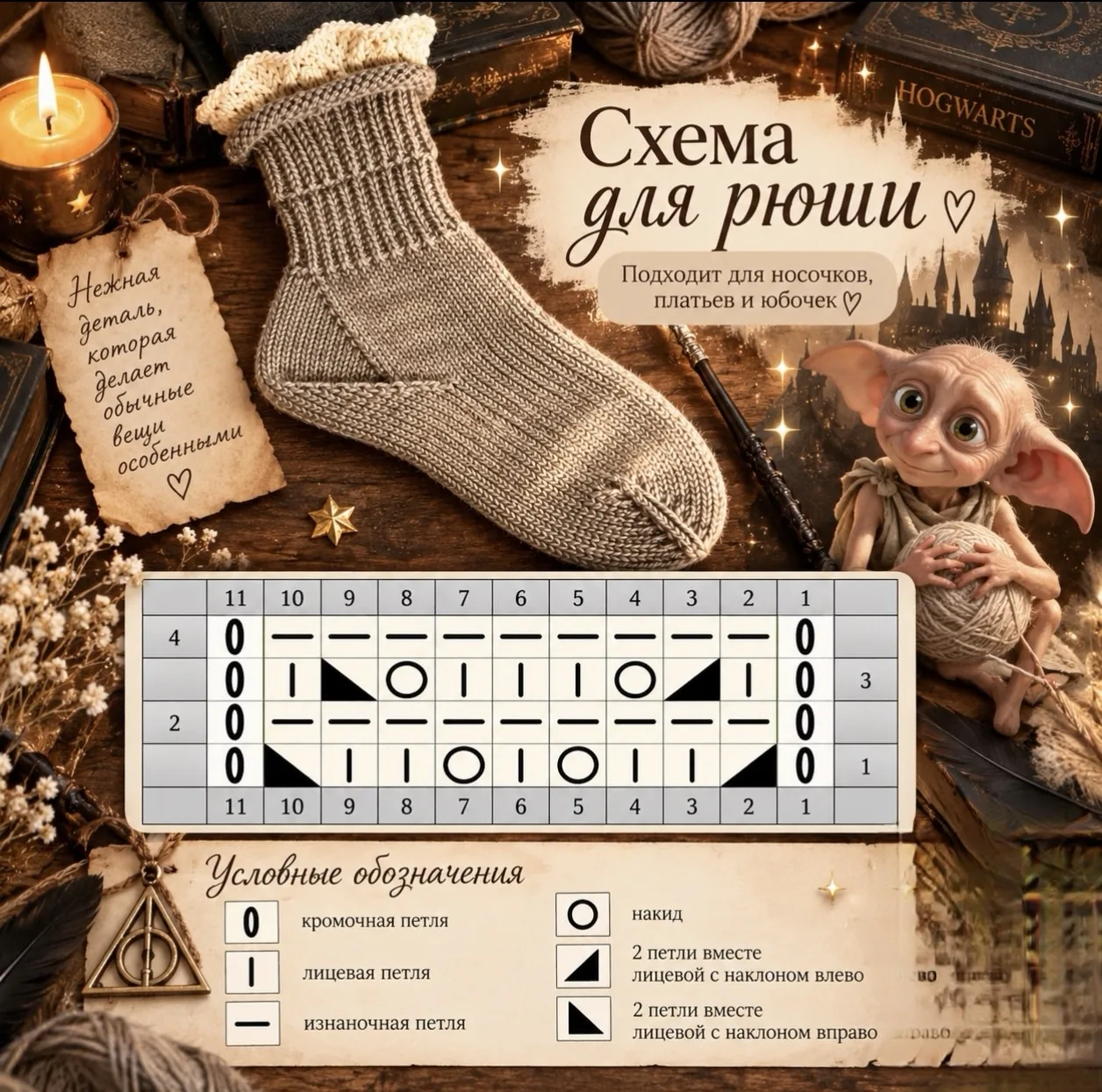 Схема для рюши - модная и очаровательная обработка края рукава, горловины или низа изде...