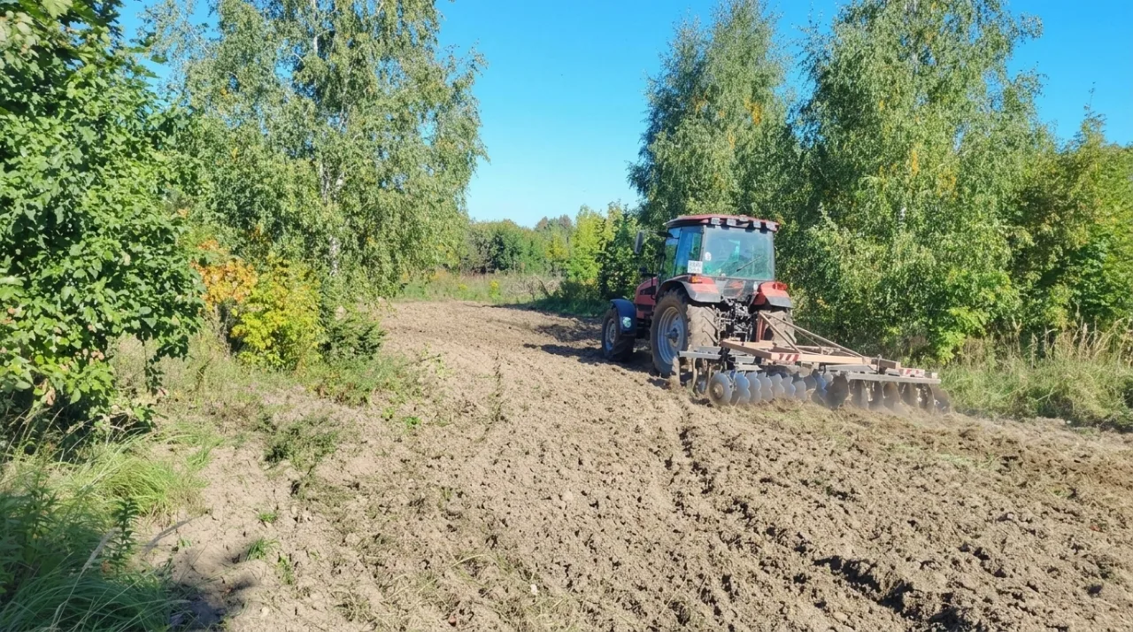 🚜Противопожарную опашку провели в Филимонковском районе