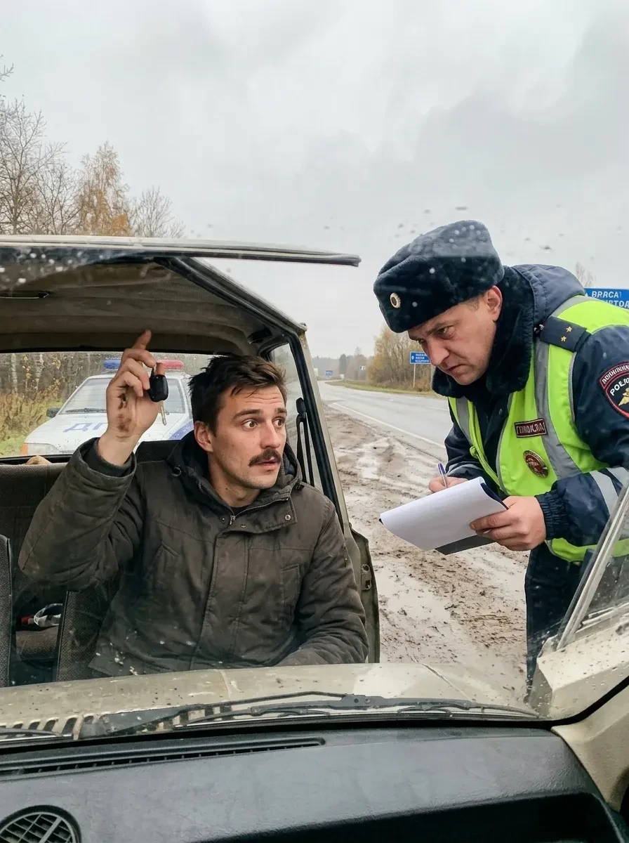 Водители глушат моторы при встрече с инспектором. Остановка затягивается надолго из-за ...