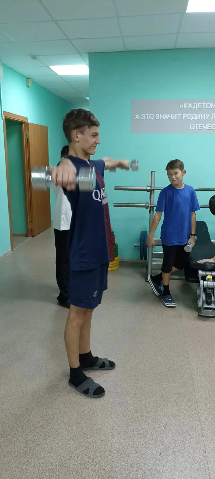 Кадеты интерната активно занимаются в кружке «Магия культуризма»! 💪✨