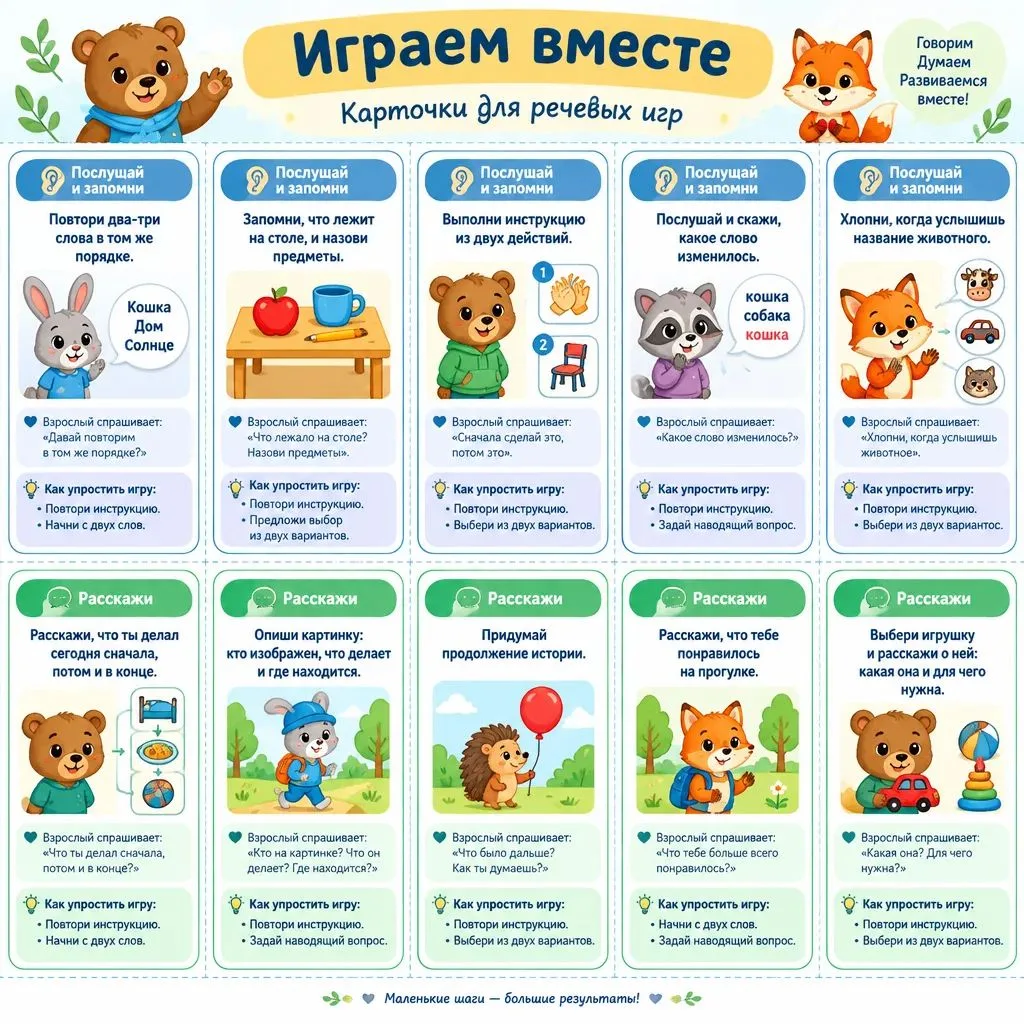 🎲 Играем вместе и развиваем речь