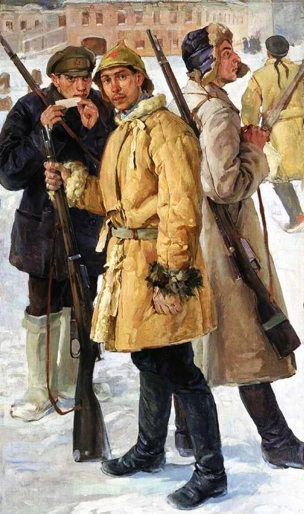 🎨 «Первые красноармейцы»: рождение Красной армии на холсте