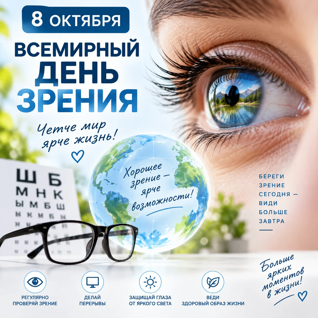 👁 8 октября — Всемирный день зрения!