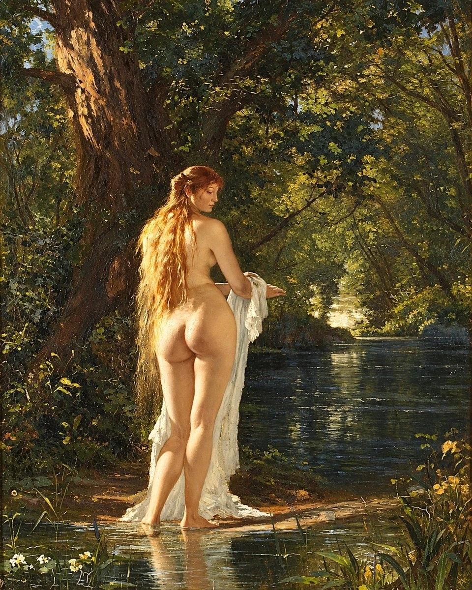 🎨 Поль Мерварт: «Ванна в лесу» — гармония природы и искусства