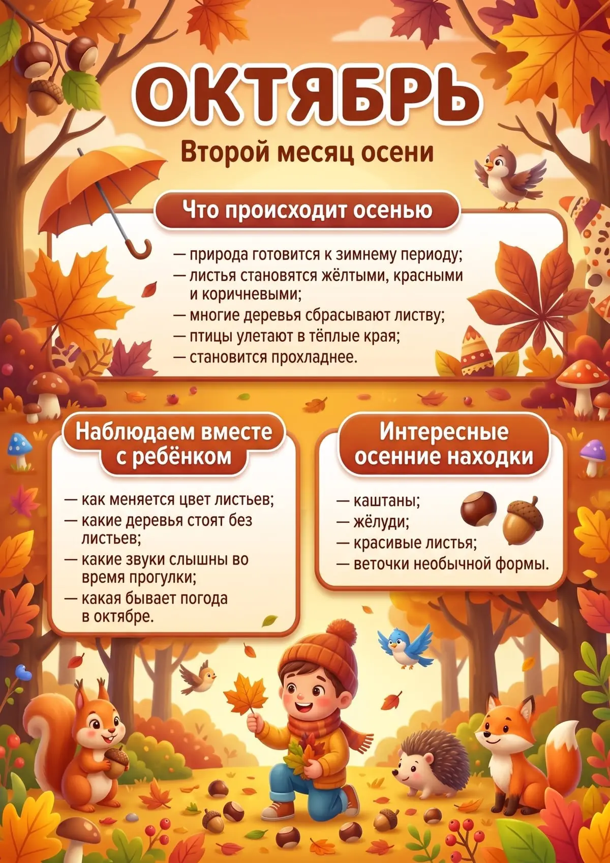Второй месяц осени 🍁