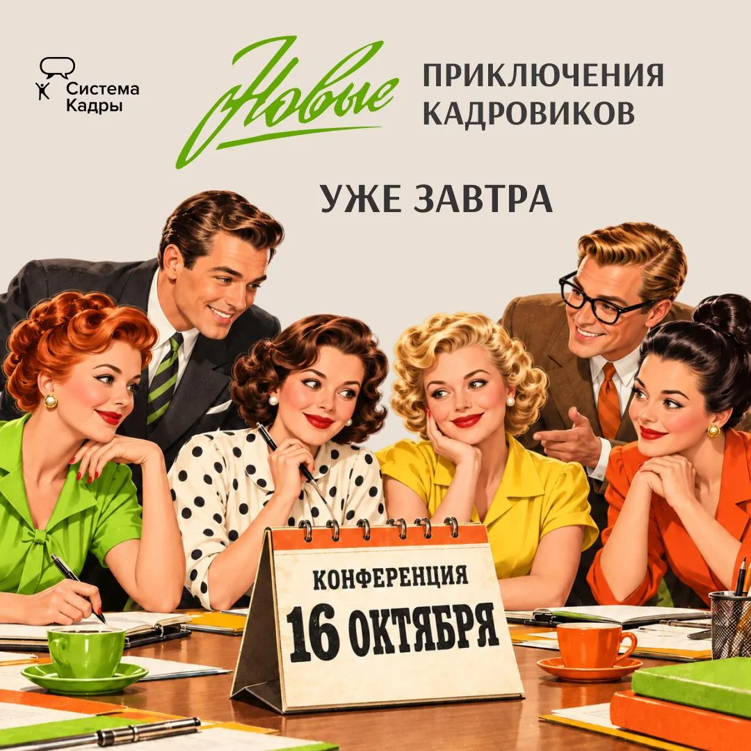 Конференция «Новые приключения кадровиков» от Системы Кадры — уже завтра! 💚