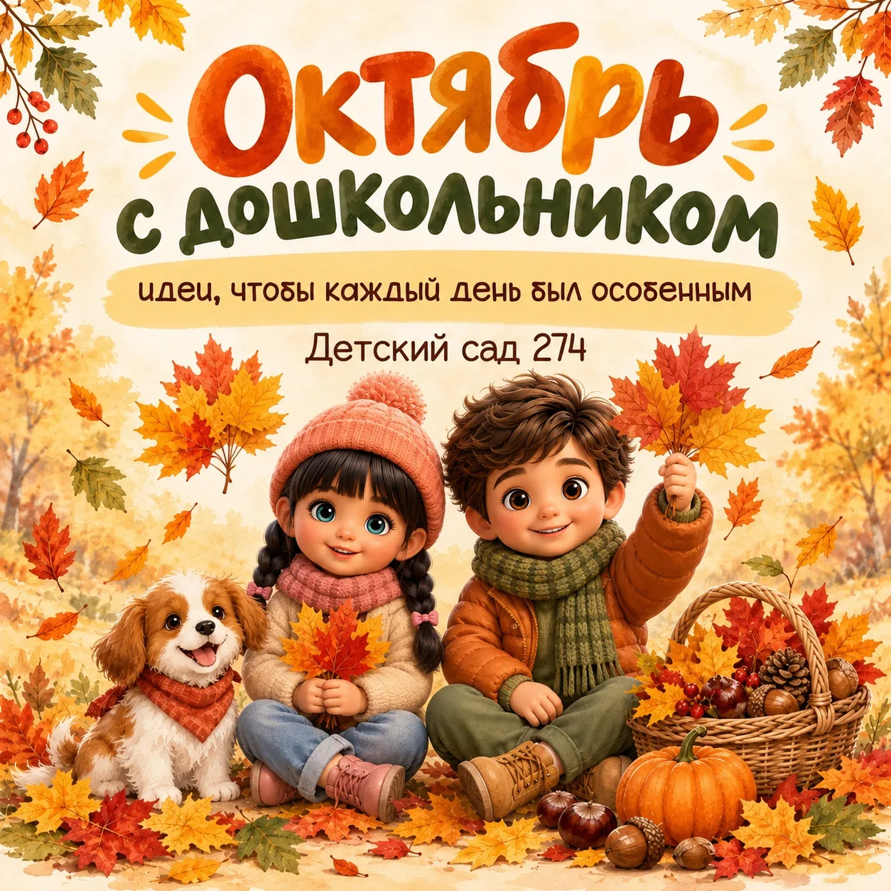 🍁 Октябрь — пора осенних чудес и тёплых семейных моментов!