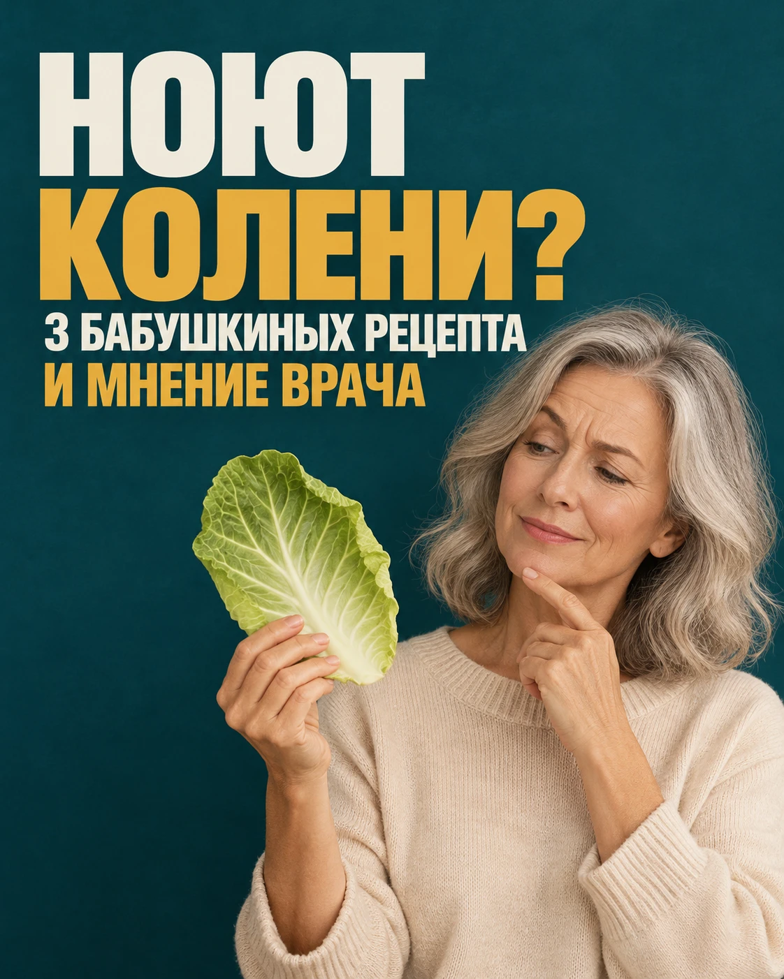 Когда начинают ныть колени, первым делом вспоминаются бабушкины рецепты 🌿