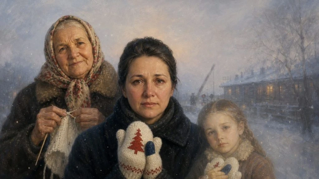 Белые варежки