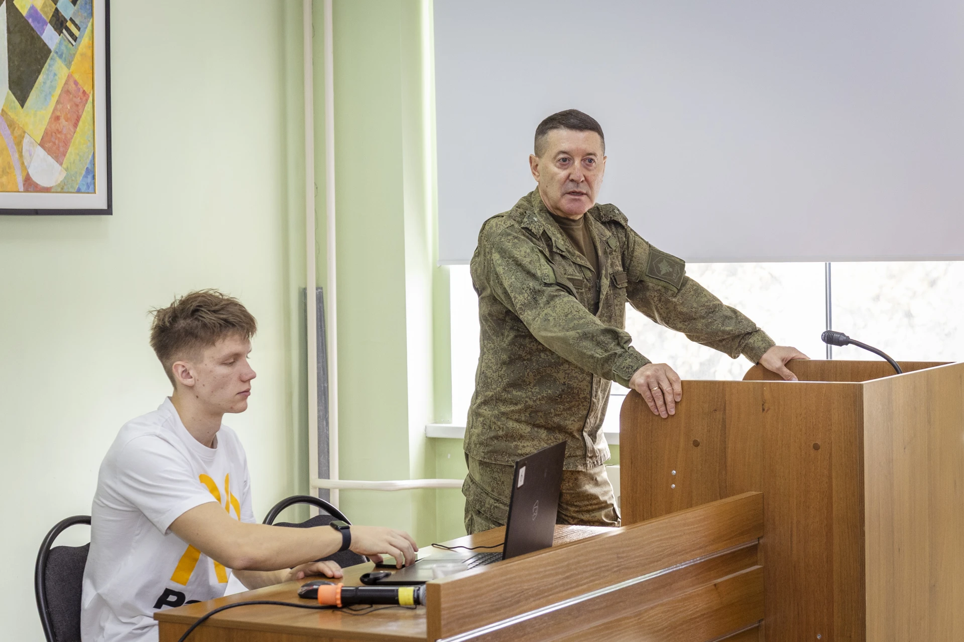 Урок мужества. Встреча с военным комиссаром 🎖