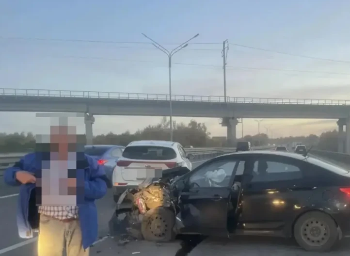 В Уфе «Hyundai» протаранил «Kia»