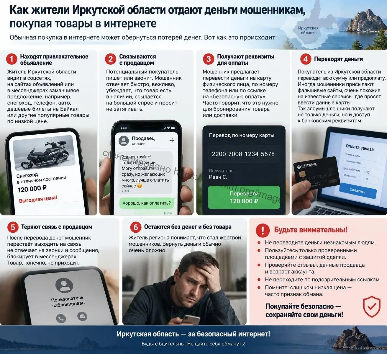 💸 Жители Приангарья теряют деньги при покупке товаров через интернет