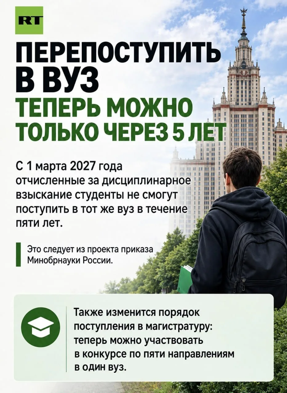 Что нужно знать о поступлении в вуз в 2027 году.