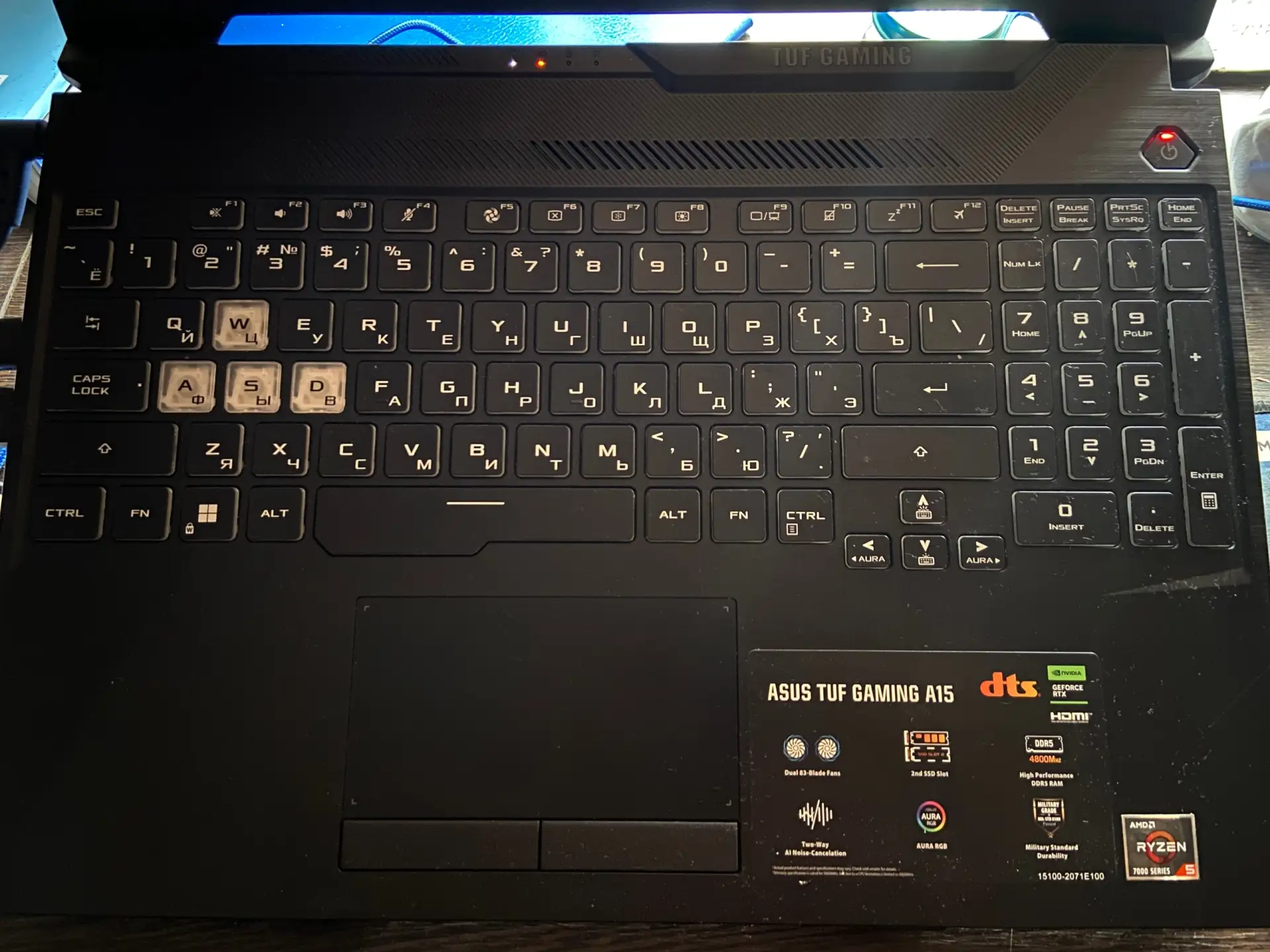 Продам игровой ноутбук ASUS TUF Gaming A15.