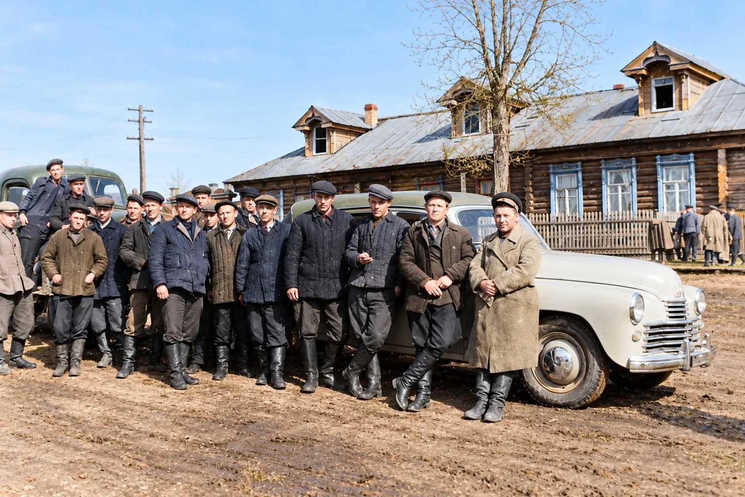 🚔 ШУМЕРЛЯ, 1948 ГОД — ТЕХОСМОТР У ЗДАНИЯ МИЛИЦИИ! 📸