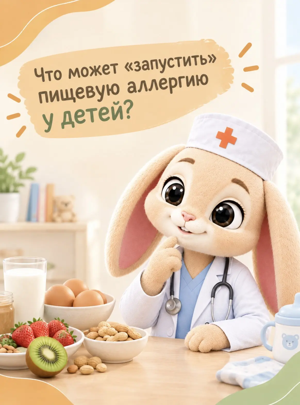 👉Что может «запустить» пищевую аллергию у детей