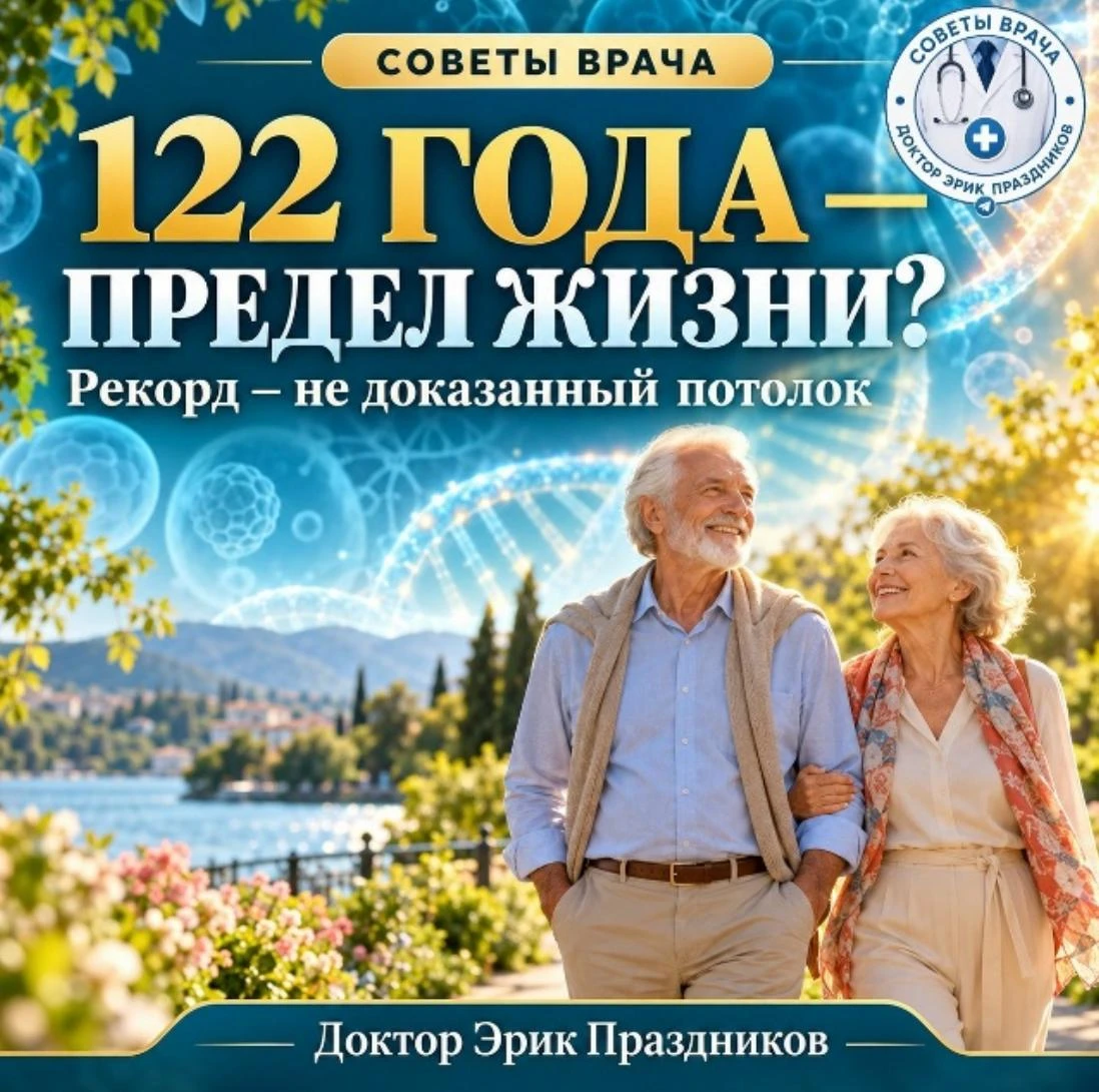 🩺 122 ГОДА — ПОТОЛОК ЖИЗНИ? СОВЕТЫ ВРАЧА. ДОКТОР ЭРИК ПРАЗДНИКОВ