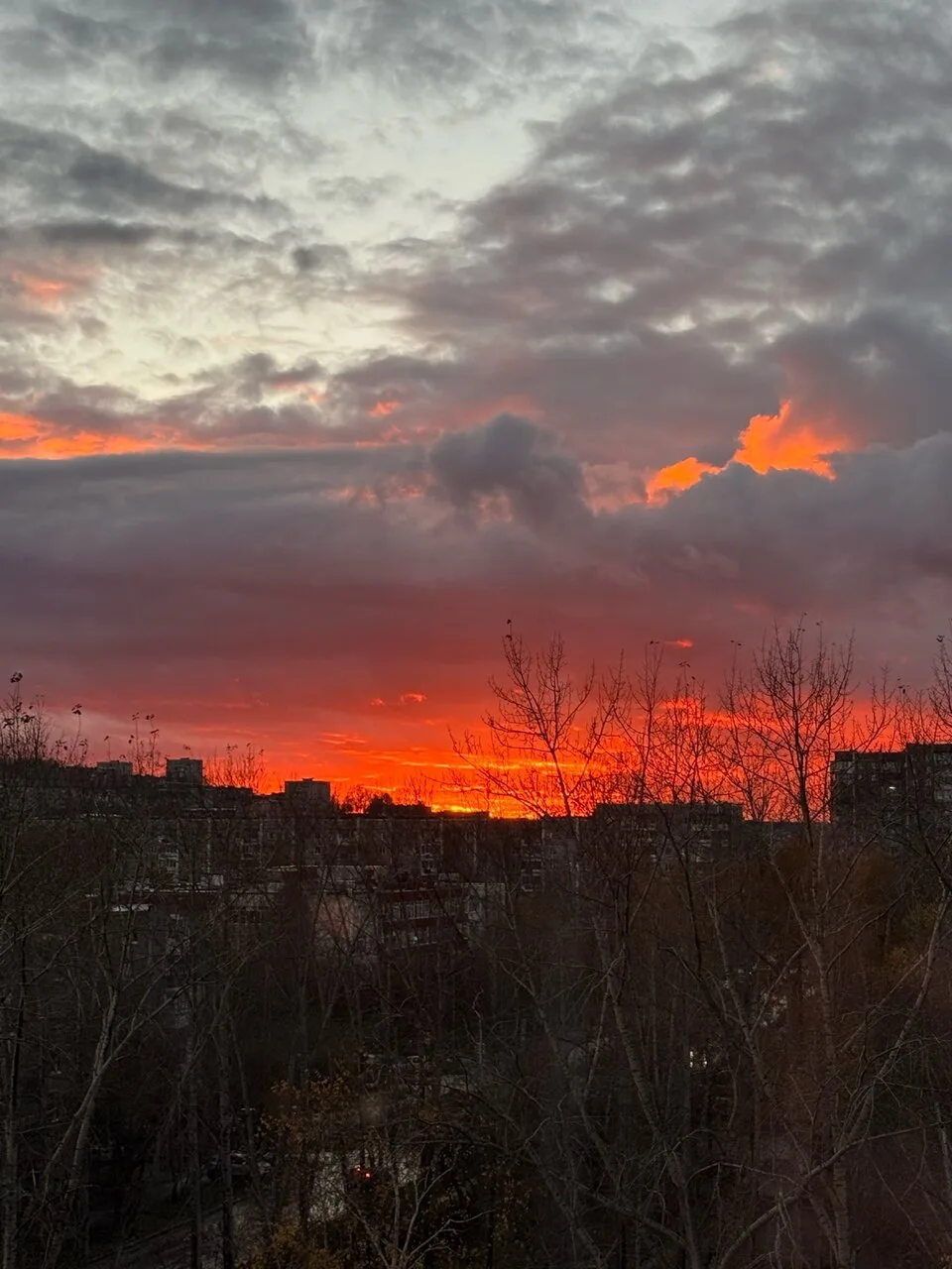 Просто огненный закат сегодня в Первоуральске! 😯