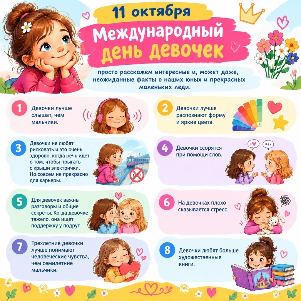 🌸 11 октября — Международный день девочек! 🌸