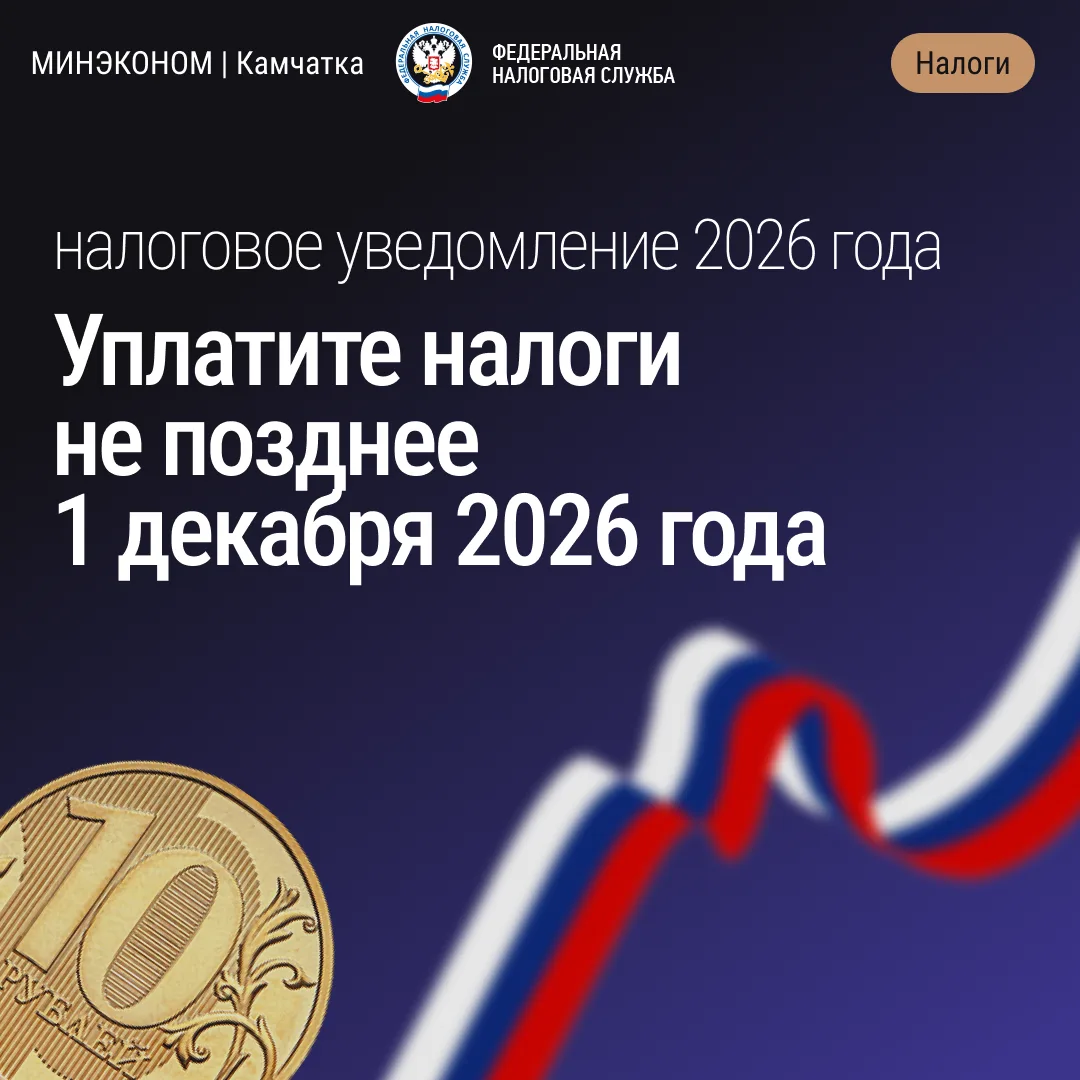 📃 Важная информация для налогоплательщиков Камчатки!