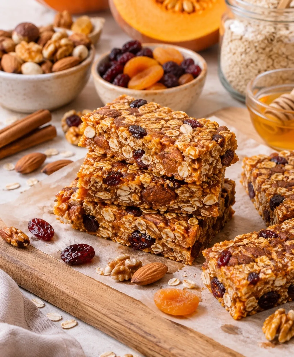 🥜 Тыквенные батончики с орехами и сухофруктами 🎃