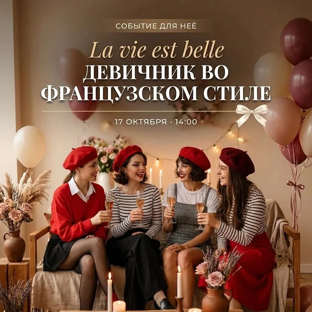 Девичник во французском стиле «La vie est belle»