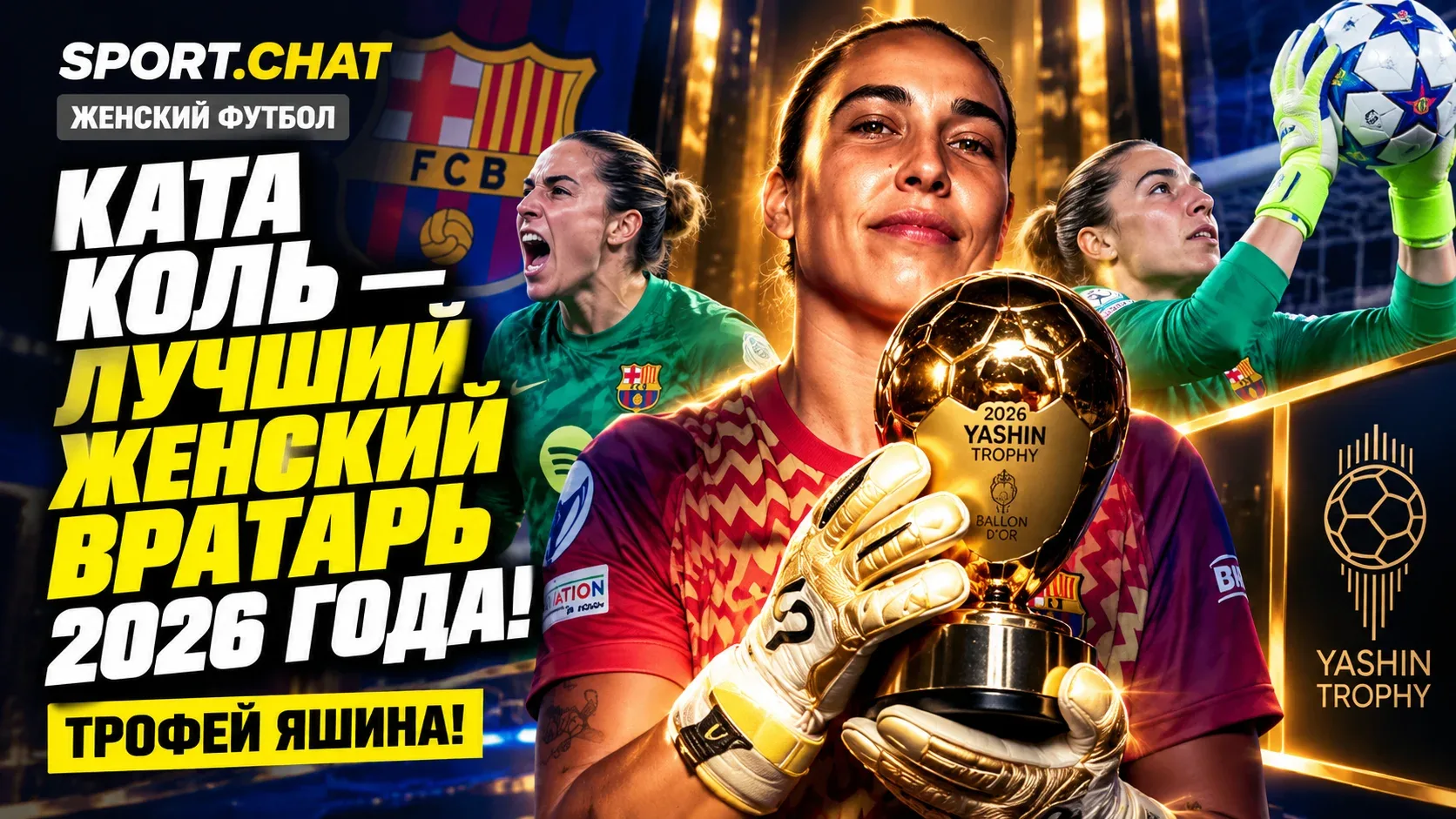 Ката Коль — лучший женский вратарь мира 2026 года! Голкипер «Барселоны» получила Трофей...