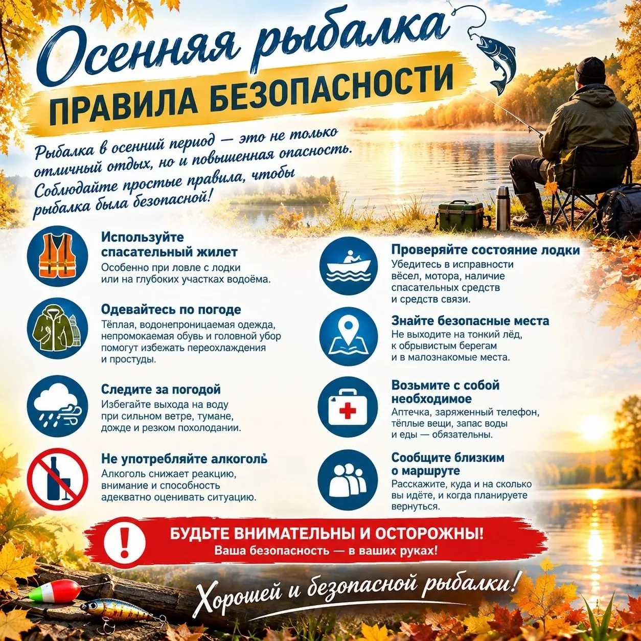 🐟🍂Осенняя рыбалка: удовольствие или смертельный риск
