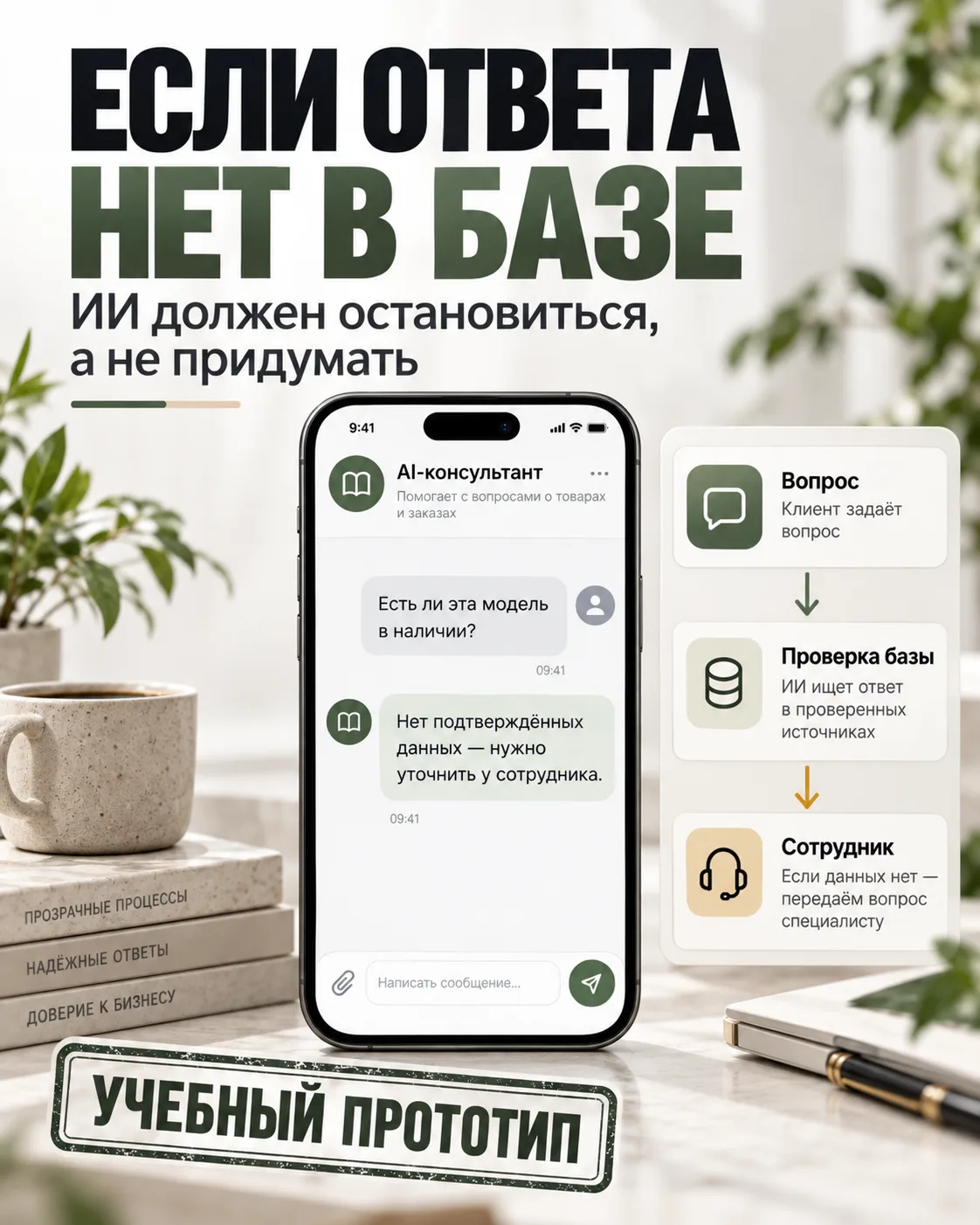 Если ИИ не знает ответа — он не должен его придумывать