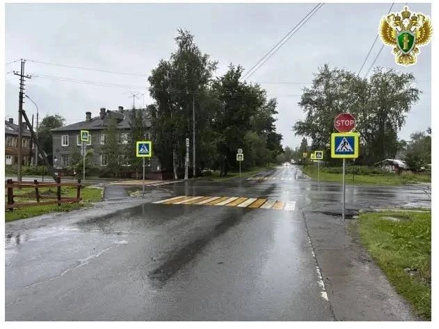 В Архангельске обустроили еще две зебры. Пешеходные переходы появились на перекрестке у...