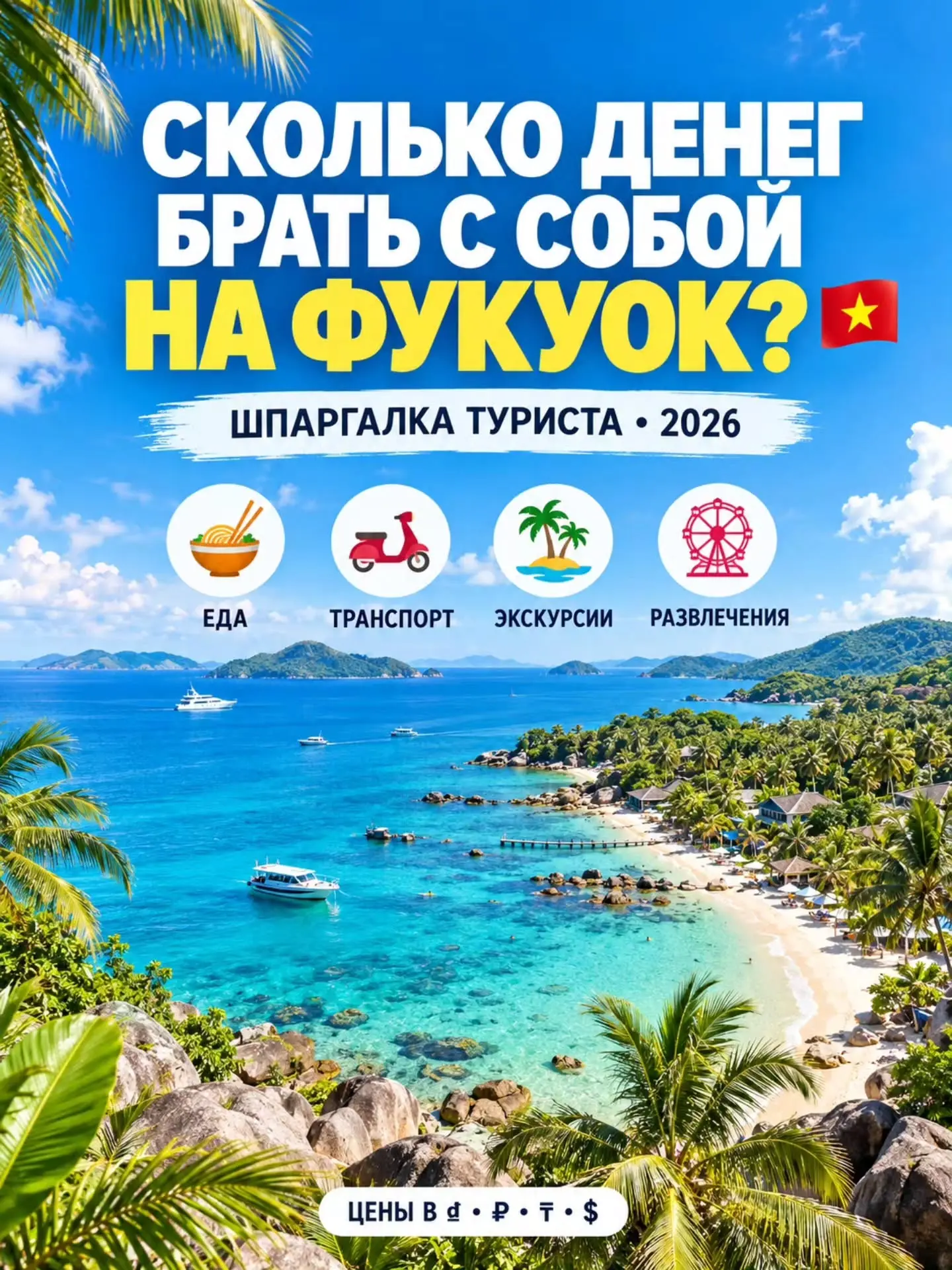 🌴 СКОЛЬКО ДЕНЕГ БРАТЬ С СОБОЙ НА ФУКУОК?