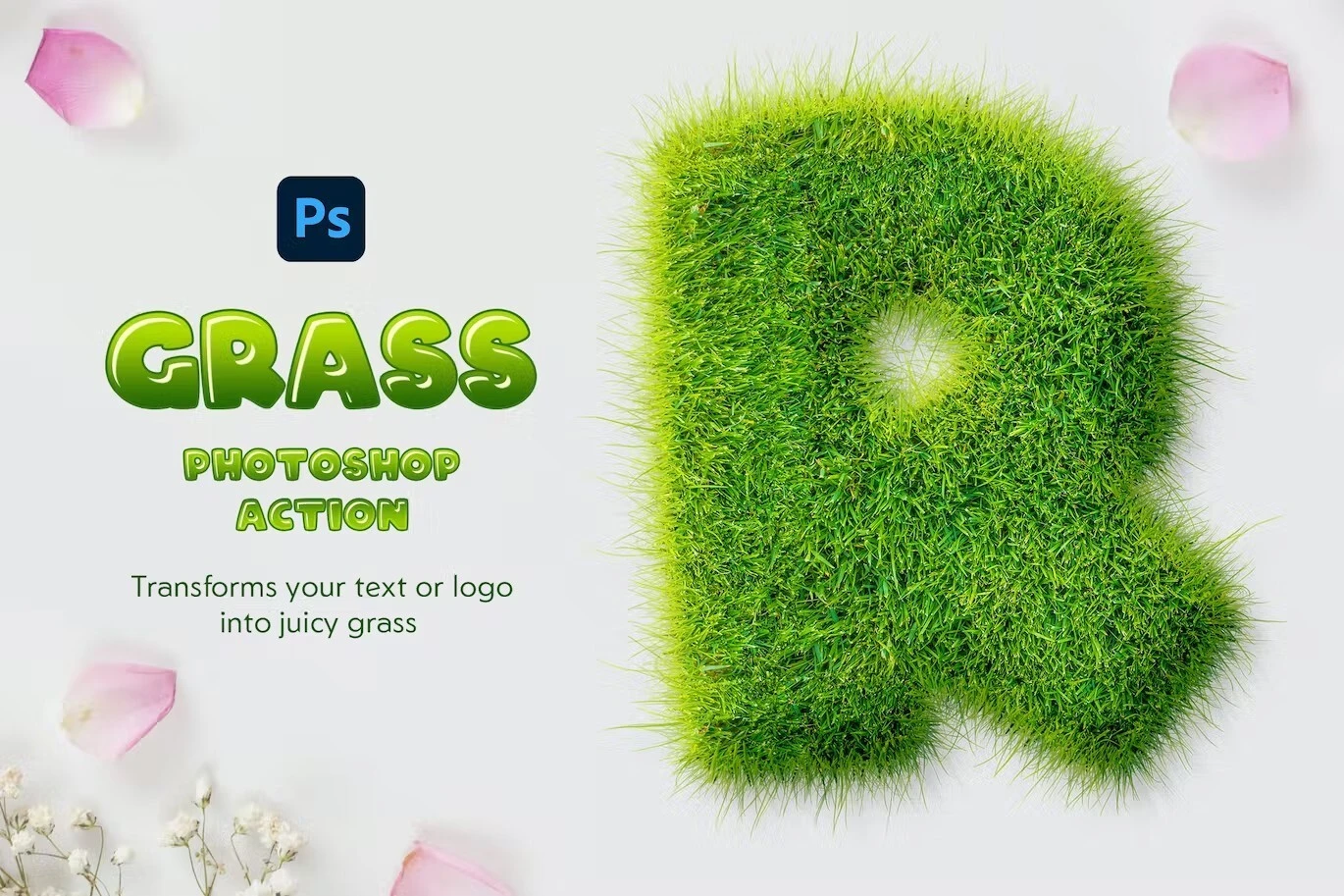 ✅ Grass Photoshop Action