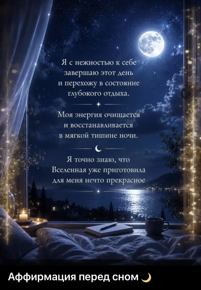 Аффирмация перед сном 🌙