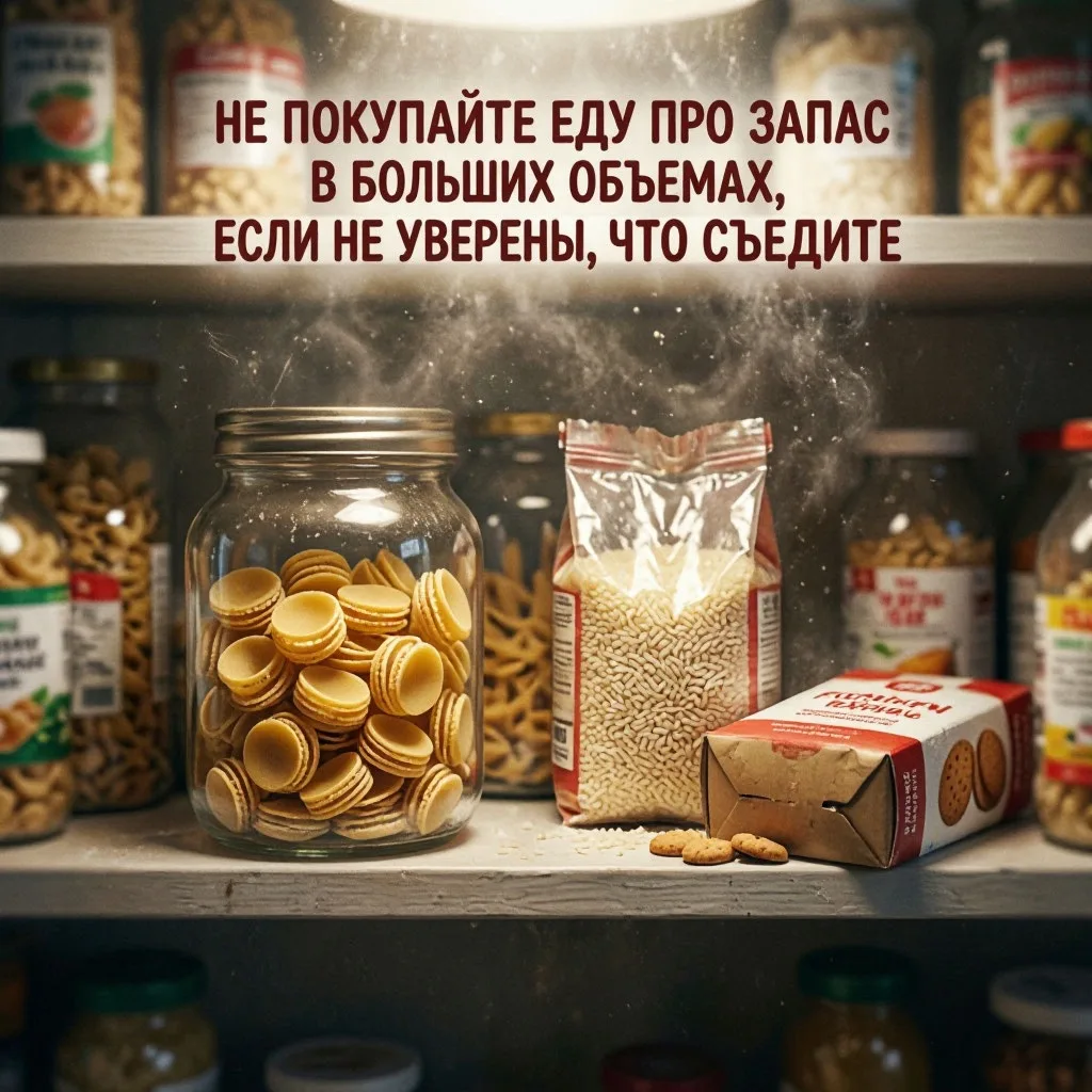 Не покупайте еду «про запас» в больших объемах, если не уверены, что съедите.
