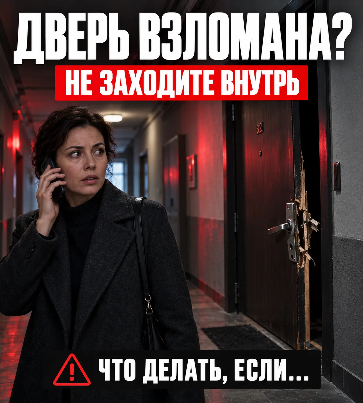 🚨 ЧТО ДЕЛАТЬ, ЕСЛИ ВЕРНУЛИСЬ ДОМОЙ, А ДВЕРЬ ВЗЛОМАНА?