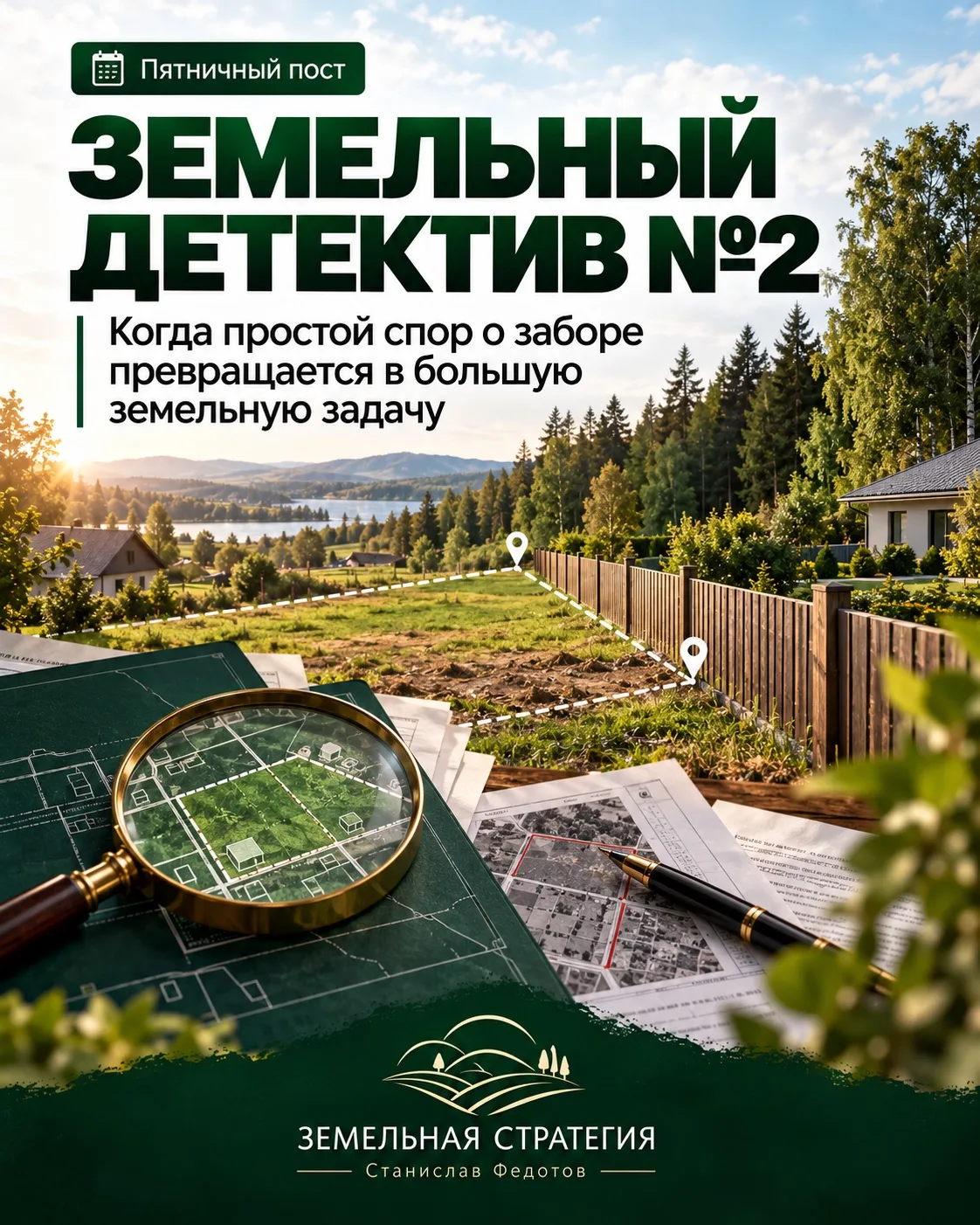 Земельный детектив №2. Когда простой спор о заборе превращается в большую земельную задачу