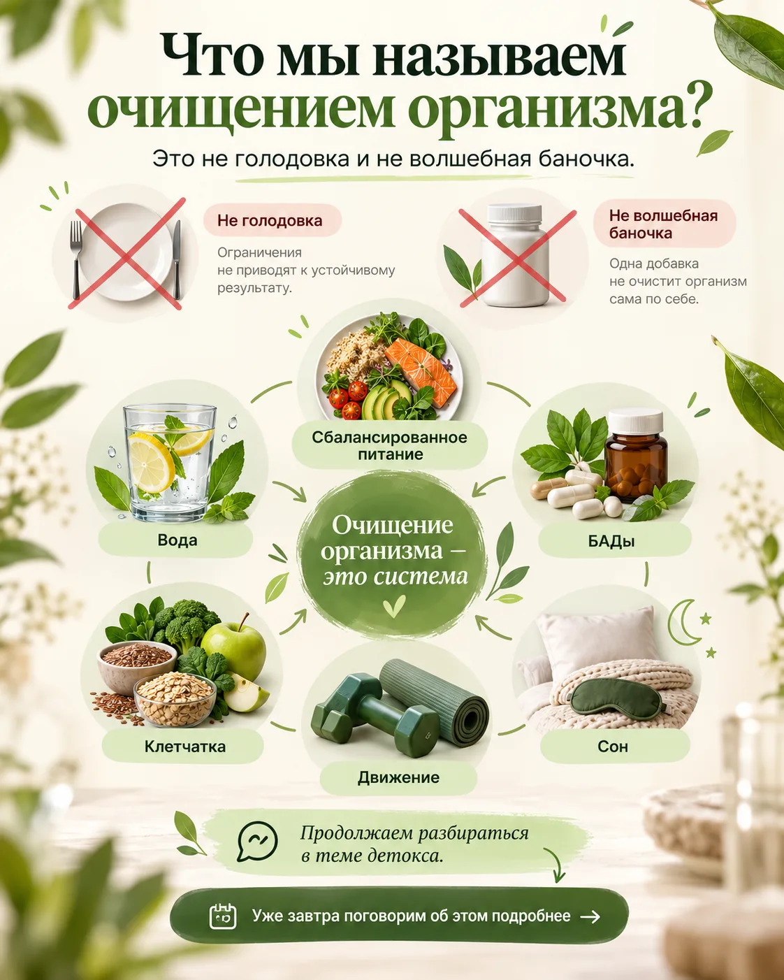 Что мы называем очищением организма? 🌿