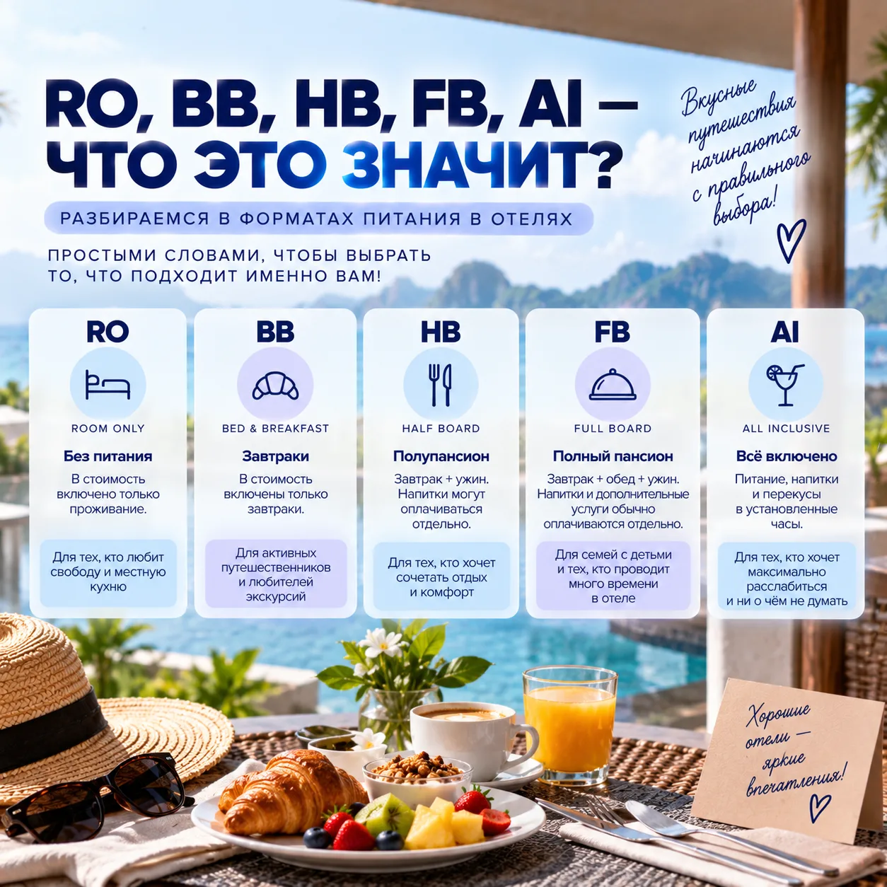 🍽 BB, HB, FB, AI — ЭТО ЧТО, СЕКРЕТНЫЙ КОД ТУРИСТОВ? 😄